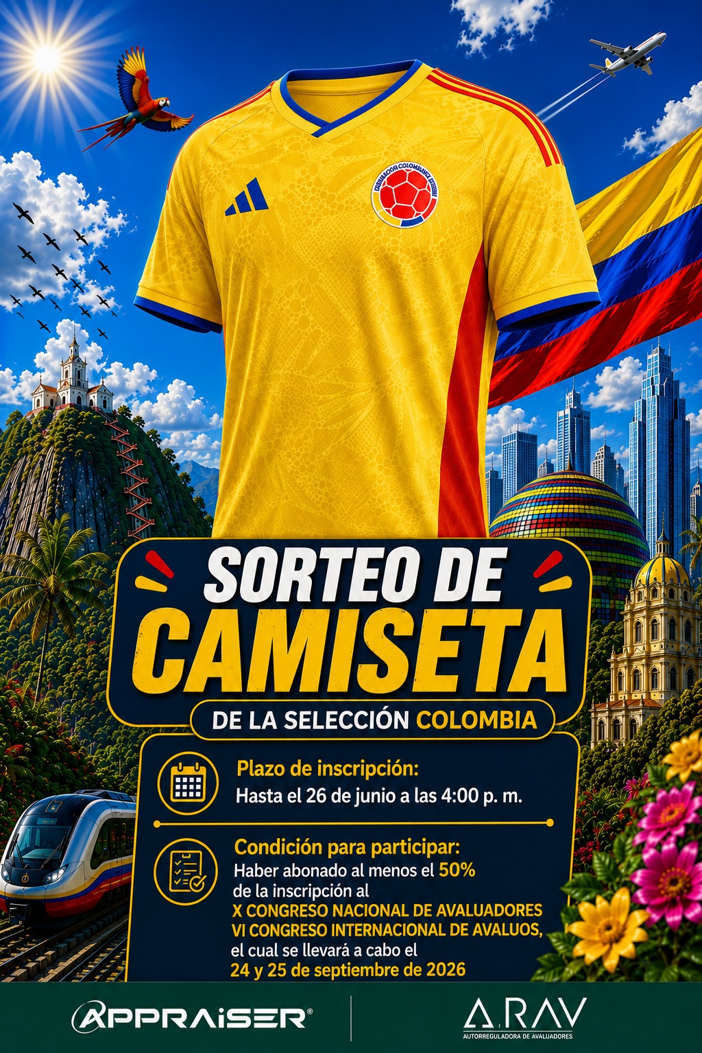 Sorteo de camiseta de la Selección Colombia
